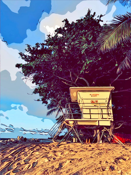 Ke Nui Road — Lifeguard Stand