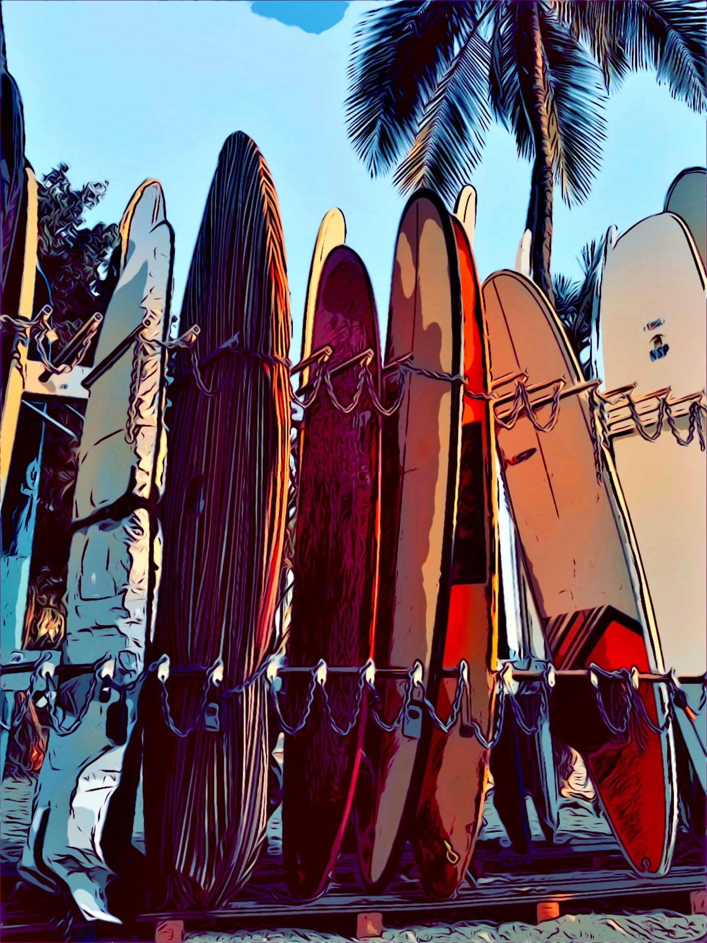 Kalākaua Avenue – Surf Rack